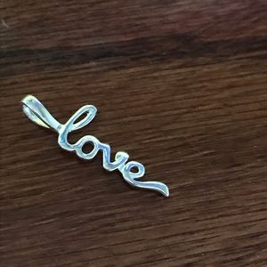 Lord & Taylor Jewelry - LOVE Sterling Silver Pendant Lord & Taylor Jewelry - LOVE Sterling Silver Pendant